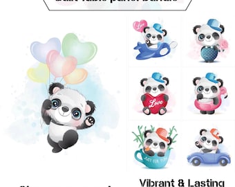 Niedliche Panda Quilt Stoffe, 100% neuester Patchwork Stoff, 100% Baumwolle, 100% Baumwolle