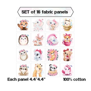 Baby-Quiltstoffpaket für Mädchen, Stoffschnipsel zum Quilten, niedliche Stoffreste, Stoffreste, 11,5 cm Charm-Packung