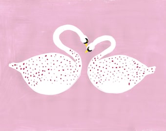 Dos cisnes: comisión y envío.