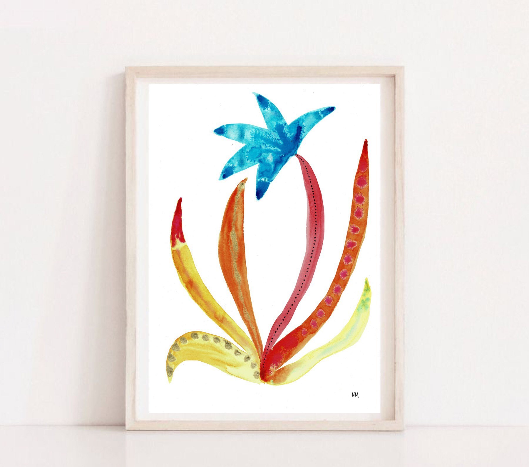 Colourful watercolour flower painting Wall art prints Home decor Original by nancymdraws Nancymdraws Print A5 A4 A3 A2 Colourful watercolour flower painting Wall art prints Home decor Original by nancymdraws Nancymdraws Print A5 A4 A3 A2