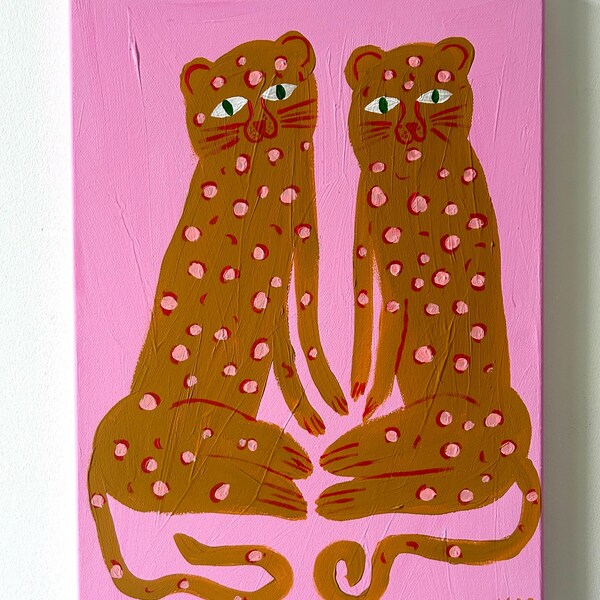 Nancy McKie Blue Leopard Print - A3 main image 1