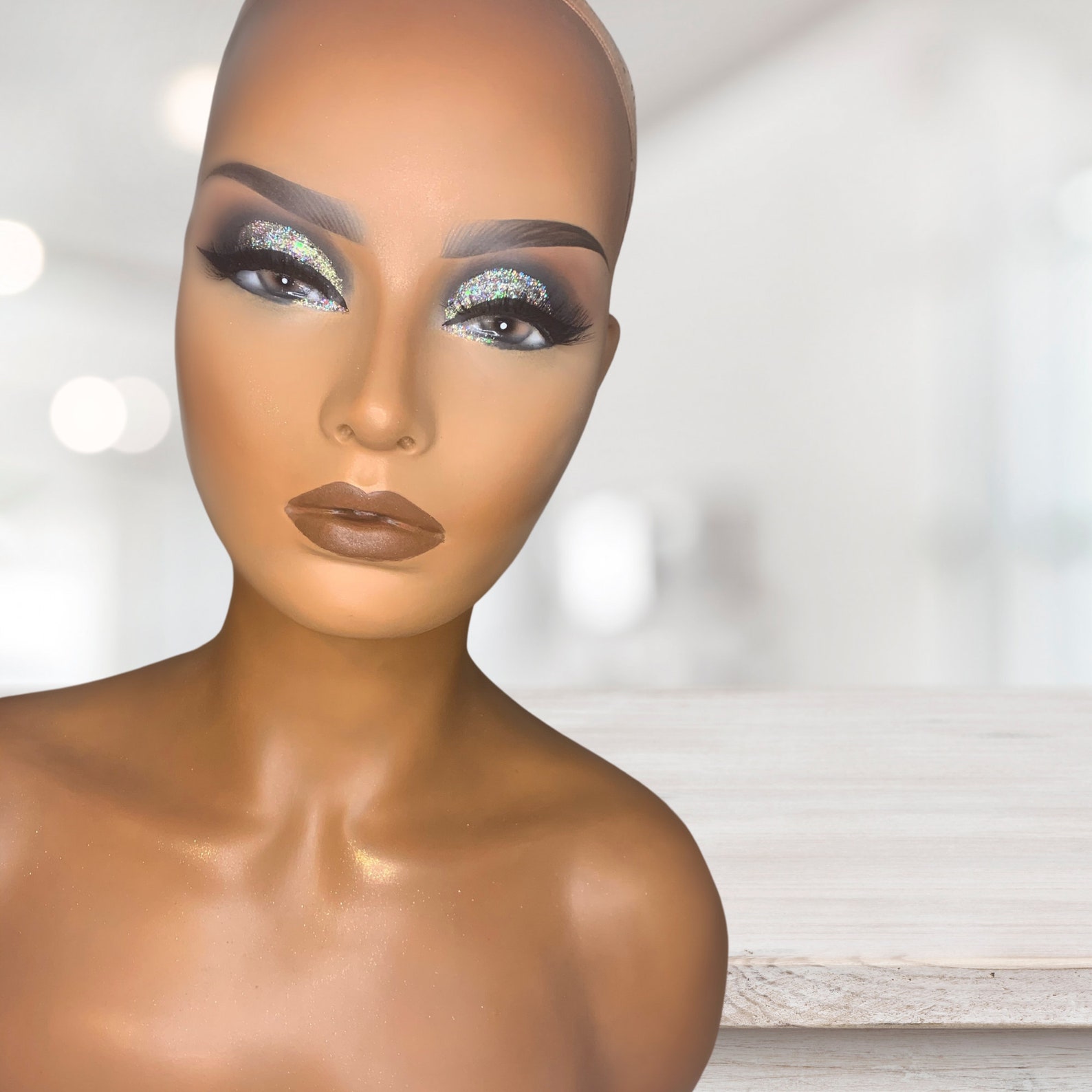 Custom Glam Mannequin Head Makeup Transformation/Makeover for Etsy