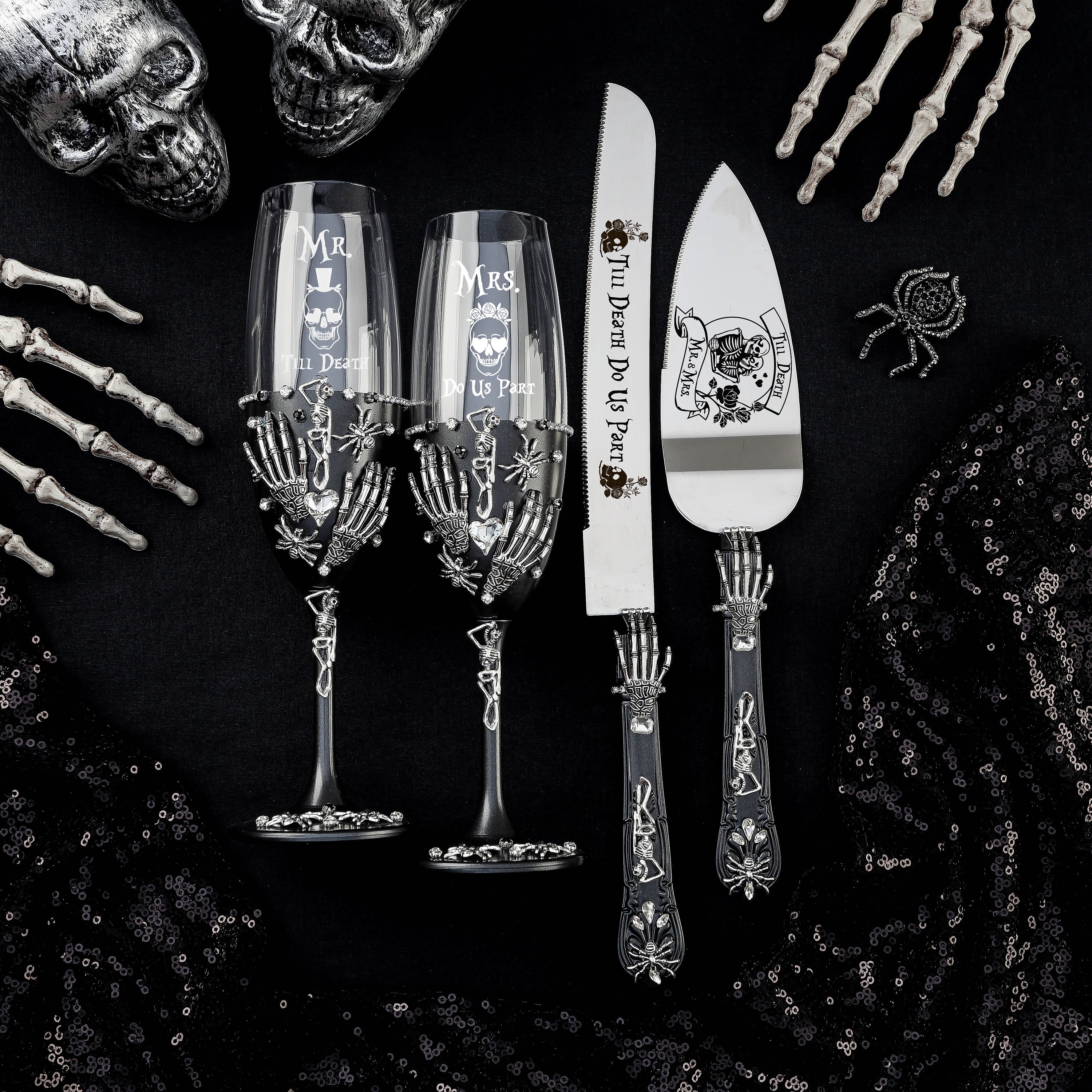 国内で当店のみ RICHILL - Gothic Cutlery Rose Cross Graphic Gothic Cutlery - Etsy