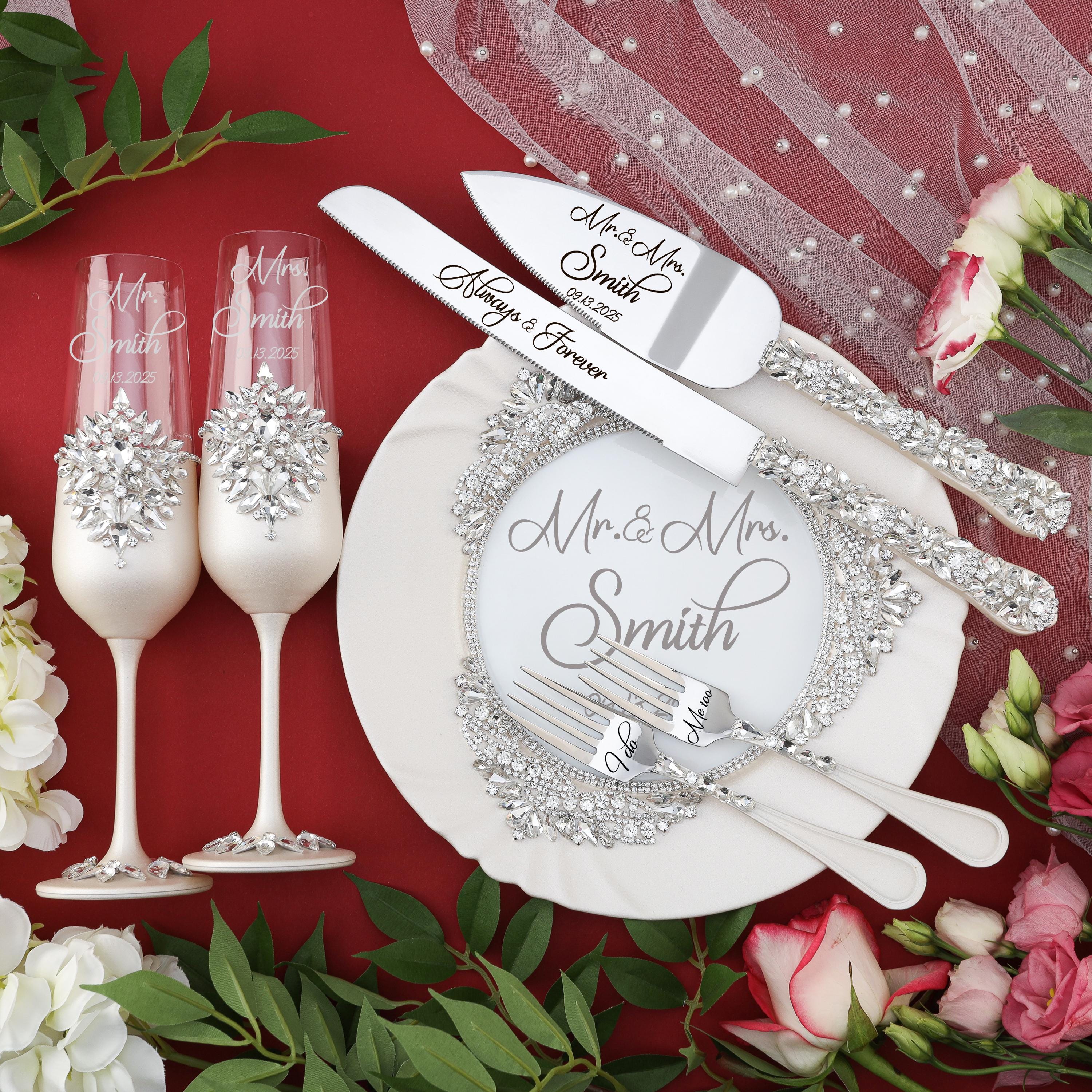 Crystal Knife and Fork - Etsy