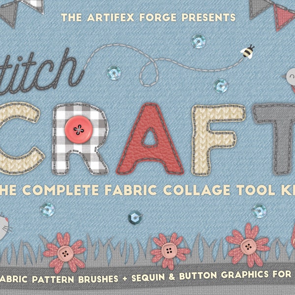 Stitch Craft Procreate Brushes Etsy