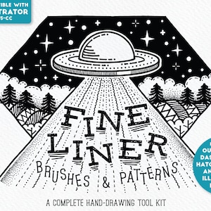 Fine Liner Brushes & Patterns – Illustrator