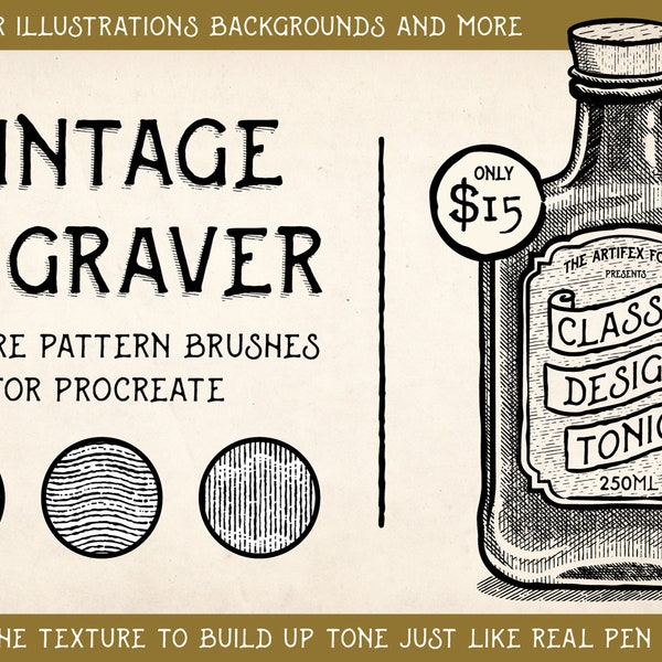 Vintage Engraver – Procreate Brushes