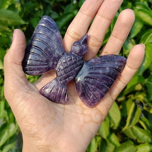 Amethyst Carving Eagle,  Amethyst Carved Gemstone Crystal Carving Eagle, Natural Carving Amethyst Eagle, Amethyst Bird,  Healing Stone