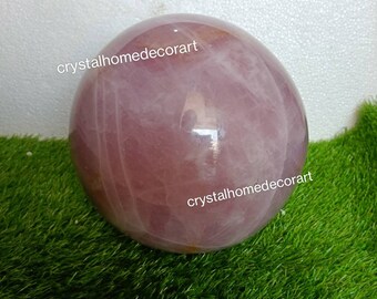 Natural rose quartz ball, crystal large ball, crystal sphere, Christmas gift, Rose Quartz Sphere , Crystal Ball Healing