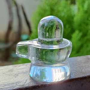 Lord Shiva/ Natural Crystal Sphatik Shivling/ Crystal Shiva For Meditation and Prayer Room/ Hinduism Shiva Lingam, Gift item