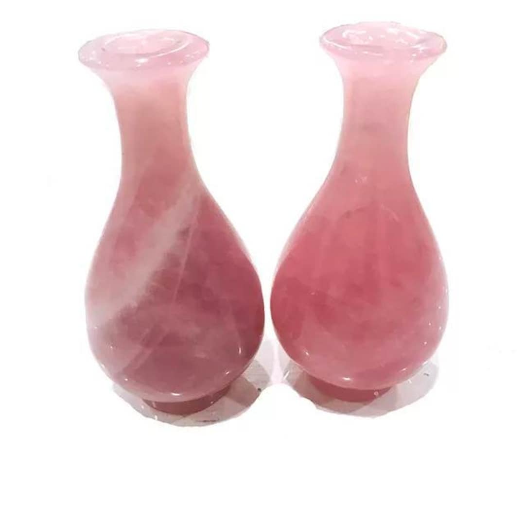 Rose Quartz Vase rose Quartz vase gemstone Vase pot flower Pot pink Quartz gemstone Carvings