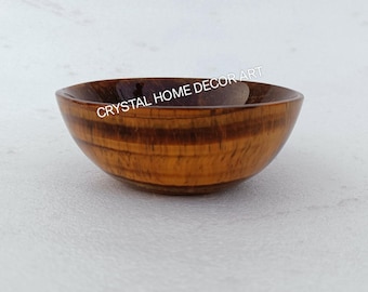 Hand Carved Tiger Eye Crystal Bowl, Gemstone Altar Offering