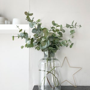 Artificial Eucalyptus Stems – Tall Faux Greenery for Wedding Decor, Realistic Fake Eucalyptus Branches for Home Arrangements