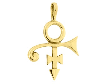 Prince Love Symbol Pendant: Sterling Silver Unisex Necklace - Etsy