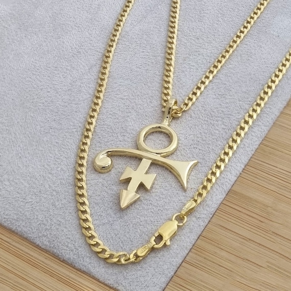 Prince Love Symbol, Gold-plated 925 Charm, Male and Female