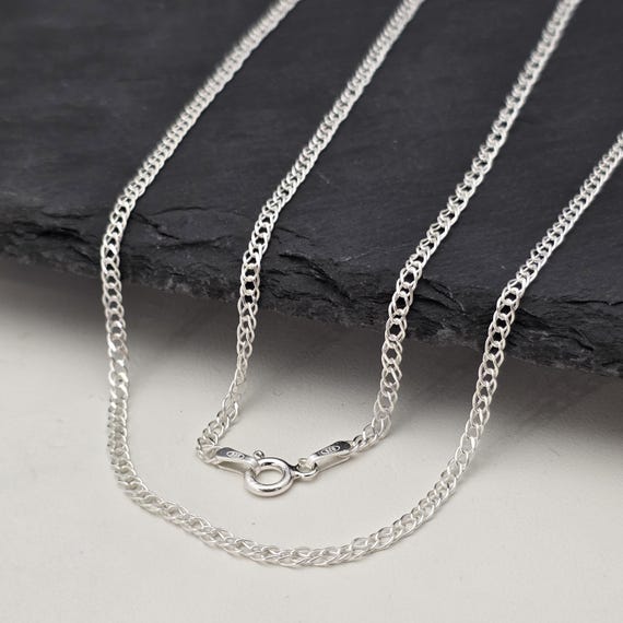 Collier Chaîne En Argent 925 – Maillons Classiques, Occasion