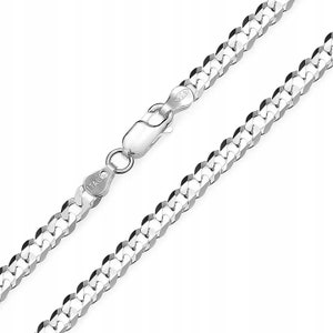 Silver chain, Curb chain, Cuban chain, Cuban link, Thin chain, Wide chain, Mens silver chain, Womans silver chain, Gift for men image 3