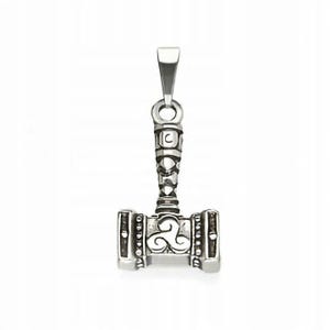Thor’s Hammer Pendant, Viking Mjolnir Necklace in Sterling Silver 925, Norse Amulet for Strength and Protection, Nordic Gift for Him