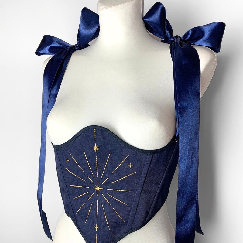 embroidered corset belt