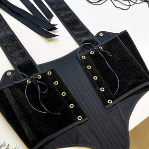 overbust corset,
black corset,
fairy corset