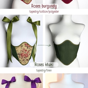 tapestry corset,
fairy corset