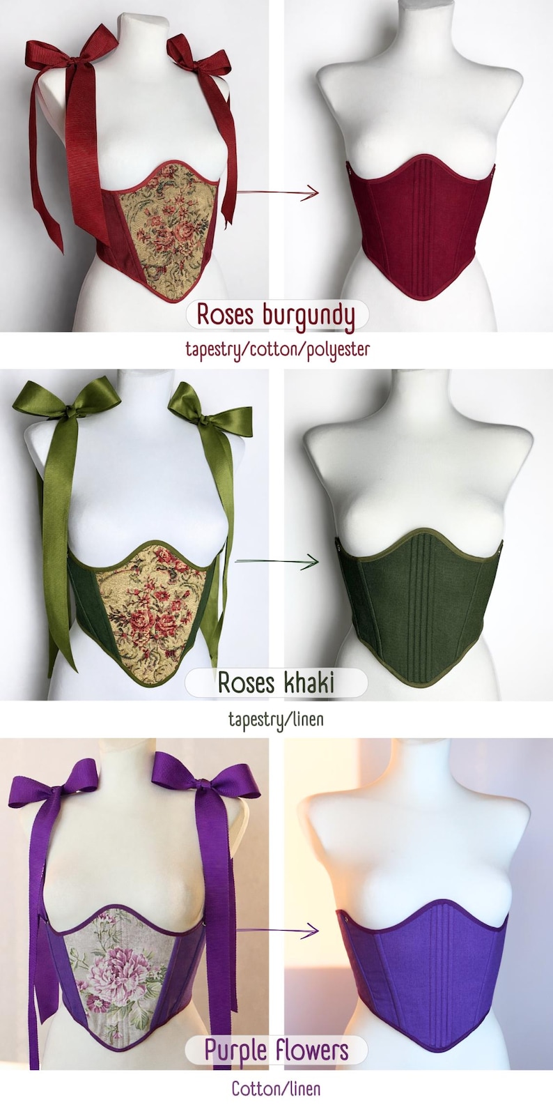 tapestry corset,
fairy corset