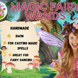 Fairy Wand, Magic Wand, Green Wand, Emerald Green, Handmade Wand, Fairy Jasmine's House, 26cms, Ready to Ship image 5
