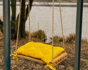 Wooden Garden Swing, Backyard Swing, Tree Swing, Outdoor Swing,  Backyard Playsets, Childrens Swing, Adult Swing, Swing Sets for Sale
