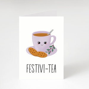 Carte de Noël - festive - jeu de mots - A5 - intérieur vierge