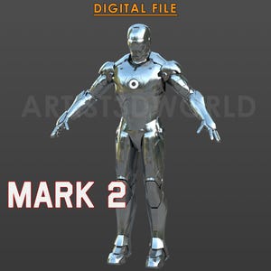 Iron Man Mark 2 Full Wearable Cosplay Armor – 3D Printable STL Costume Files