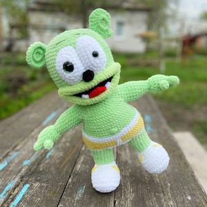 Gummibärchen. Handgefertigtes Plüschtier. Gummibärchen häkeln. Geburtstagsgeschenk. Tanzbär