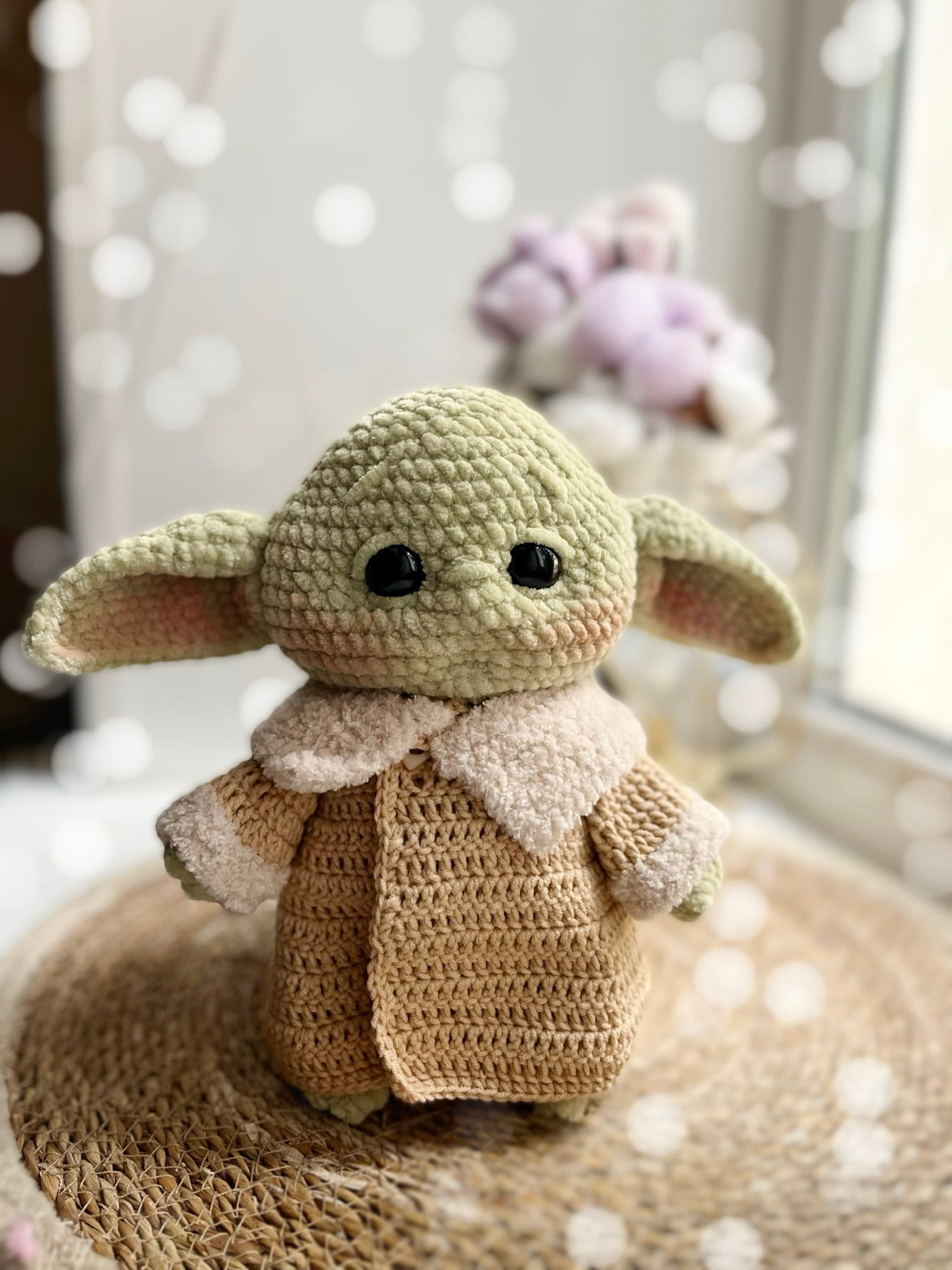 Granny Square Baby Yoda Blanket Crochet BABY YODA Alien Lovey Doll