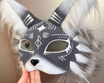 Cat Therian Forest Mask – Gray Tabby Therian Cat Mask,  Alien Therian Mask, Therian Gift, High quality mask