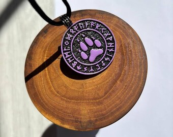 Therian Necklace Paw Symbol Pendant Spiritual Animal Jewelry Handmade Therianthropy Gift Spirit Necklace Therians Animal Lovers Choose color