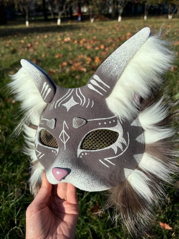 テリアン猫マスク - コスプレ、毛皮のギア、クアドロビクスの衣装
