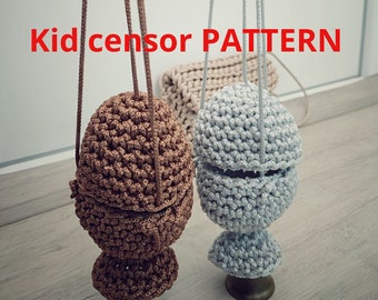 Kid censor PATTERN Crochet incense burner, Crochet pattern orthodox censor Coptic PDF, low difficulty level, Sunday School Censer