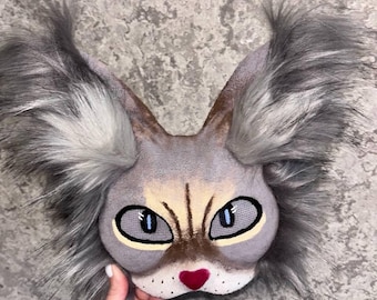 Therian Cat Mask Perfect for Therianthropy and Animal Lovers Cosplay therian Daughter gifts