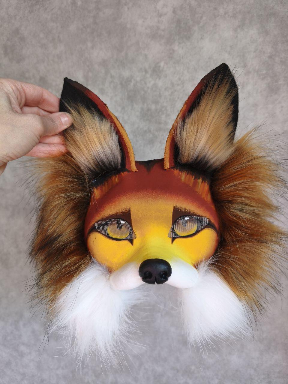 Fox Mask Handcrafted for Cosplay Quadrobics Furry Unique Animal