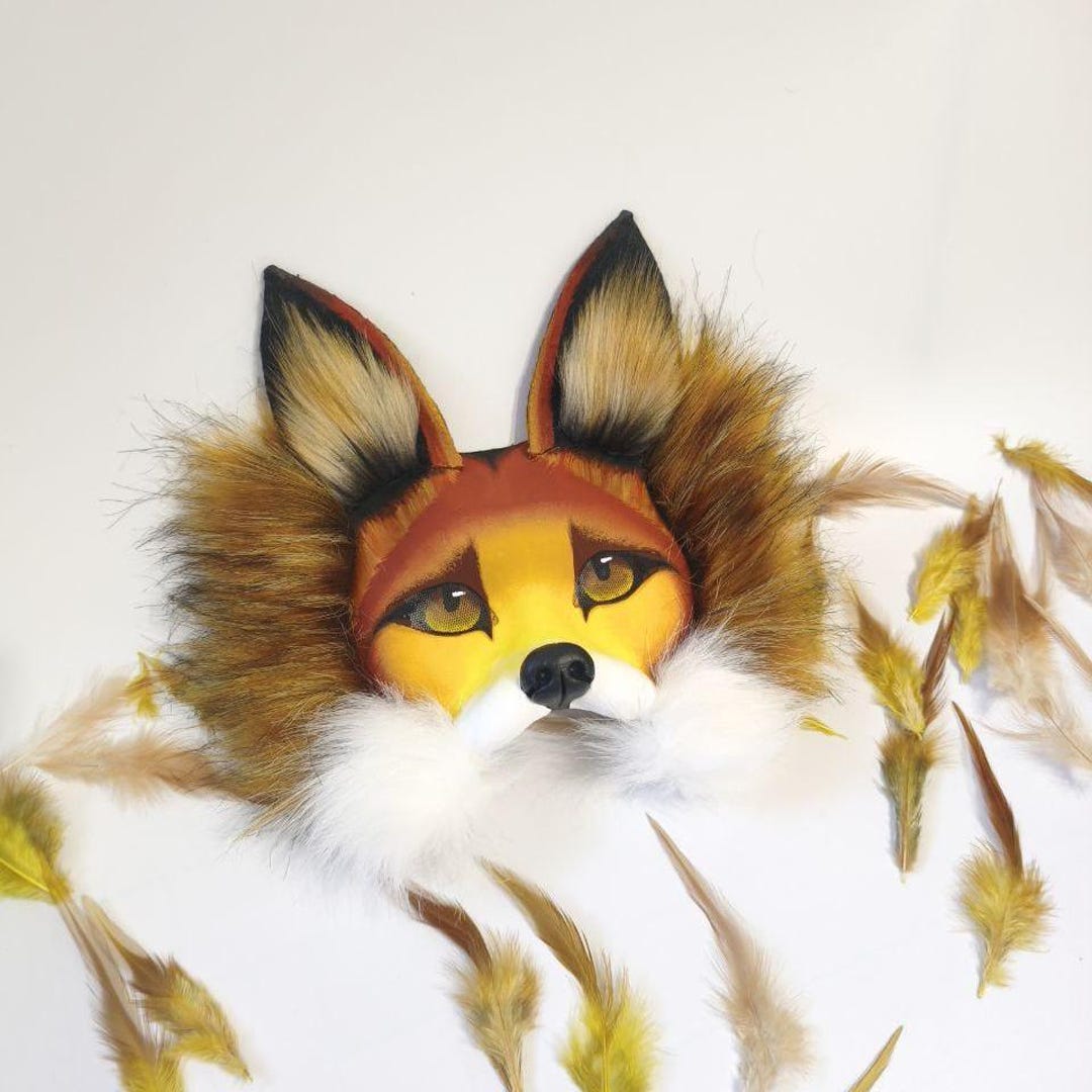 Realistic Fox Mask for Quadrobics & Therians - High-quality Hand ...