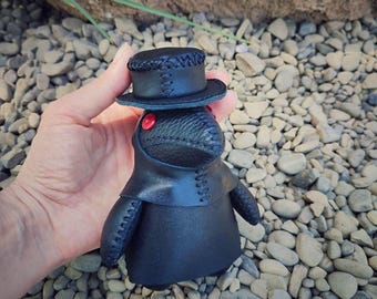 Niedliche Raben Krähe Figur - Gruselige Raben Deko Figur Rabe Krähe Figur Gothic Krähe Plüschfigur