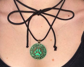 Amuleto del alma Therian Collares de regalo Therian Collar Therian Símbolo de pata Regalo de teriantropía Collar espiritual Colgante de espíritu animal - Etsy España