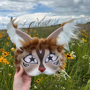 Gift for Therians and Furries Fox mask Handcrafted Cosplay Quadrobics Furry Unique Animal Costume Accessory Therian stuff Anthropomorphic