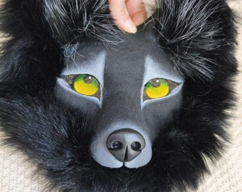 Máscara De Zorro O Lobo De Piel Sintética – Ligera Con Cordón Elástico – Ideal Para Halloween, Carnaval Y Fiestas De Disfraces – Unisex Adulto