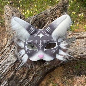 Therian mask, Quadrobics Masks Fursuit fan, Creepy stuffed cat mask, Therianthropy, Cheap therian gear