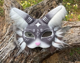 Therian mask, Quadrobics Masks Fursuit fan, Creepy stuffed cat mask, Therianthropy, Cheap therian gear