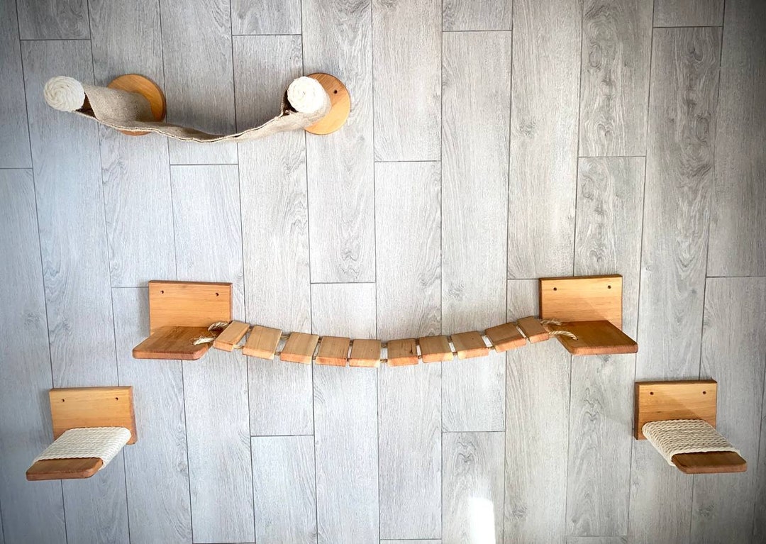 Cat Bed Cat Wall Bridge Wooden Cat Bridge Cat Wall Etsy