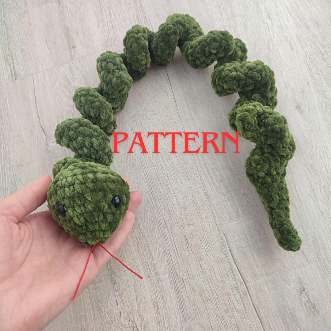Snake Crochet Patterns Step-by-step Guide Amigurumi Snake Crocheted ...