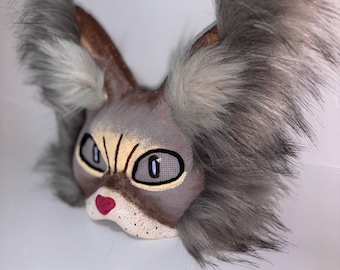 Furry Mask Cat | Big Ears Long Fluffy Ears | Therian Cat Mask | Realistic Animal Shift Mask | Therianthropy | Wild Soul | Gift for Daughter
