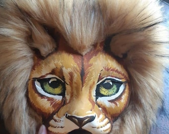 Máscara de animal Quadrobics esponjosa, regalo perfecto de Therian, máscara de gato Therian barata, linda, realista, asequible, regalo de Therian para amigos peludos.