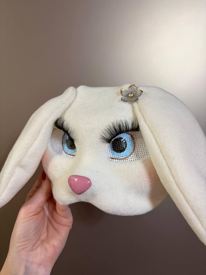Therian Lop Bunny Mask | Floppy Eared Rabbit Mask | Soft Furry Bunny ...